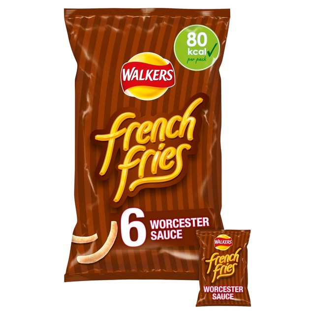 Walkers Worcester Sauce crisps multipack 6x18g (British brand)