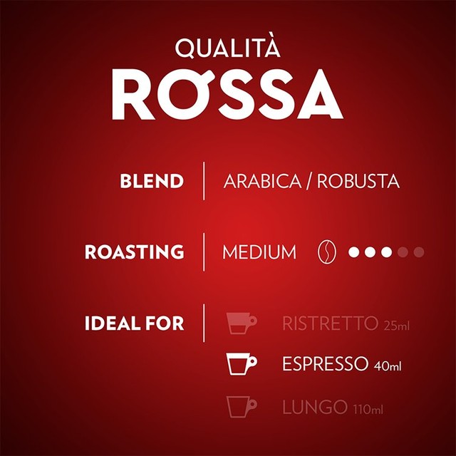 Lavazza Qualita Rossa coffee capsules 10 pack, UK version