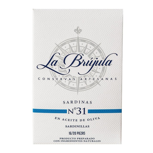 La Brújula sardinillas canned fish 115g (British brand)