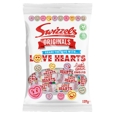 Swizzels Originals Love Hearts Fruit Flavour Fizzy Sweets 127g
