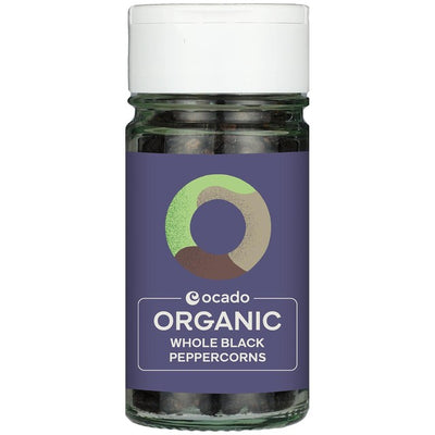 Ocado Organic Whole Black Peppercorns 40g