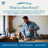 James & Ella kibble and freeze-dried raw beef dog food 1.5kg, UK version