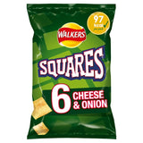 Squares Cheese & Onion crisps 6x22g multipack (British brand)