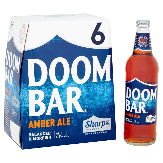 Sharps Doom Bar Amber Ale beer 6 x 500ml (British brand)