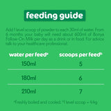 Bonya follow-on milk 2, 6-12 months, 800g - British product