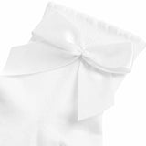 M&S girls cotton ankle socks with bow, white, size 6-8 small, imported from the UK