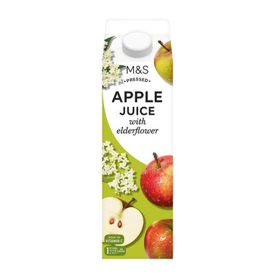 M&S gepresster Apfel- und Holunderblütensaft 1 l