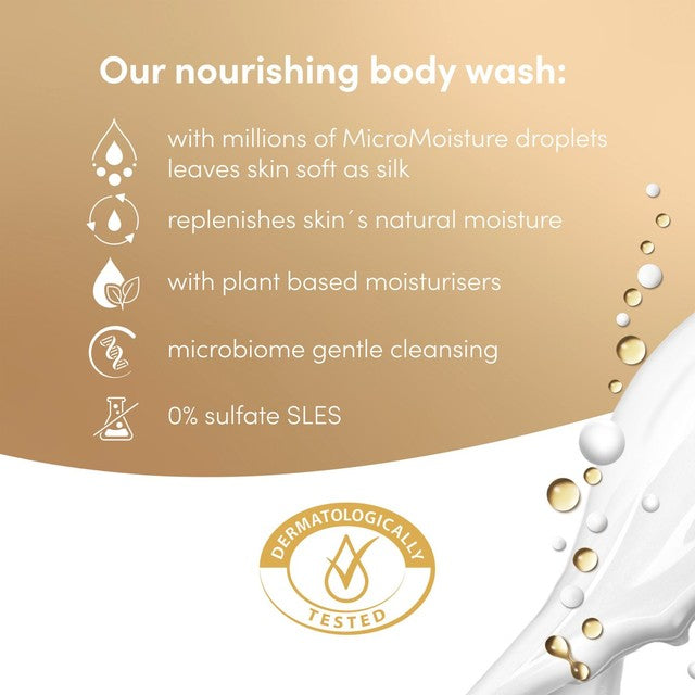Dove Nourishing Silk Advanced Care Body Wash 400ml - British product