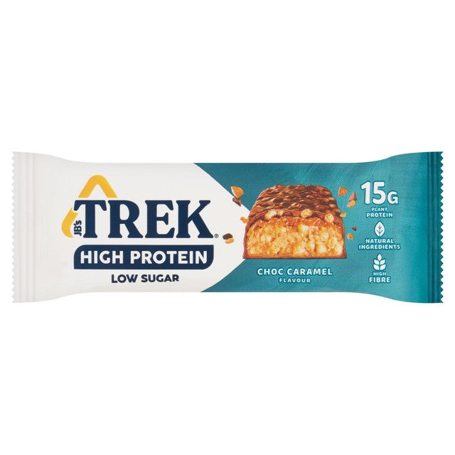 Trek chocolate caramel protein bar 55g (British brand)