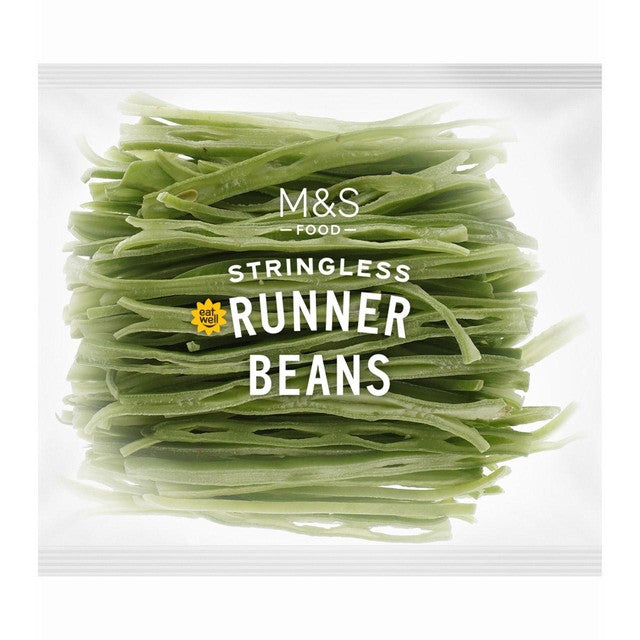 M&S stringless runner beans 320g, imported from the UK