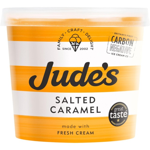 Jude's salted caramel ice cream 12 x 100ml, UK version