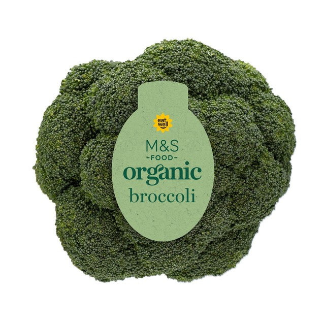 M&S Organic Broccoli 350g, imported from the UK