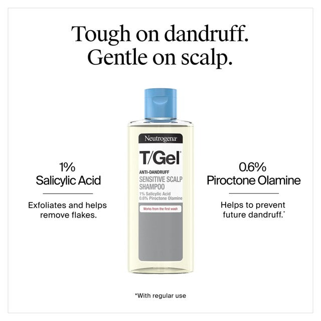 Neutrogena Anti-Dandruff Shampoo Sensitive Scalp 150ml, imported from the UK