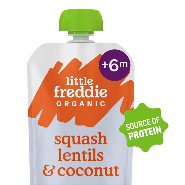 Little Freddie butternut squash baby food pouch 100g, UK version