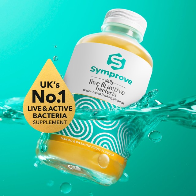 Symprove probiotic drink supplement mango and passion fruit flavour 500ml (British brand)
