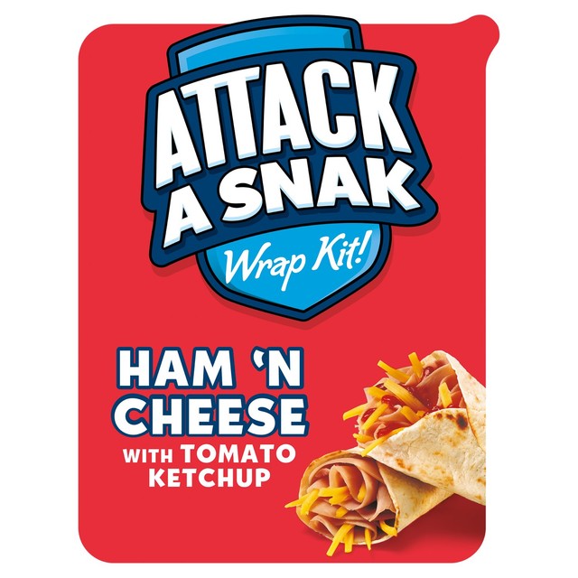 Attack A Snak ham and cheese wrap 86g - British product