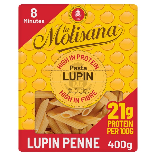 La Molisana Lupin Penne dry pasta 400g, UK version