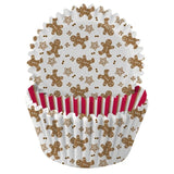 Anniversary House Christmas gingerbread man cupcake cases 75 pack - British product