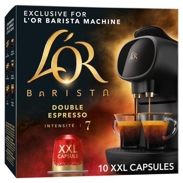 L'OR Double Espresso XXL coffee pods intensity 7 10 pack, UK version