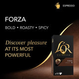 L'OR Forza coffee pods Intensity 9 10 pack, UK version