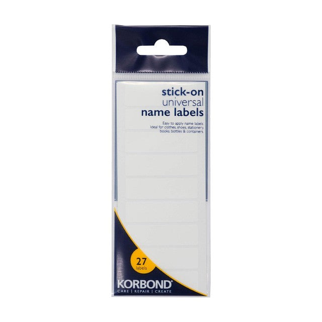 Stick-On Universal Name Labels