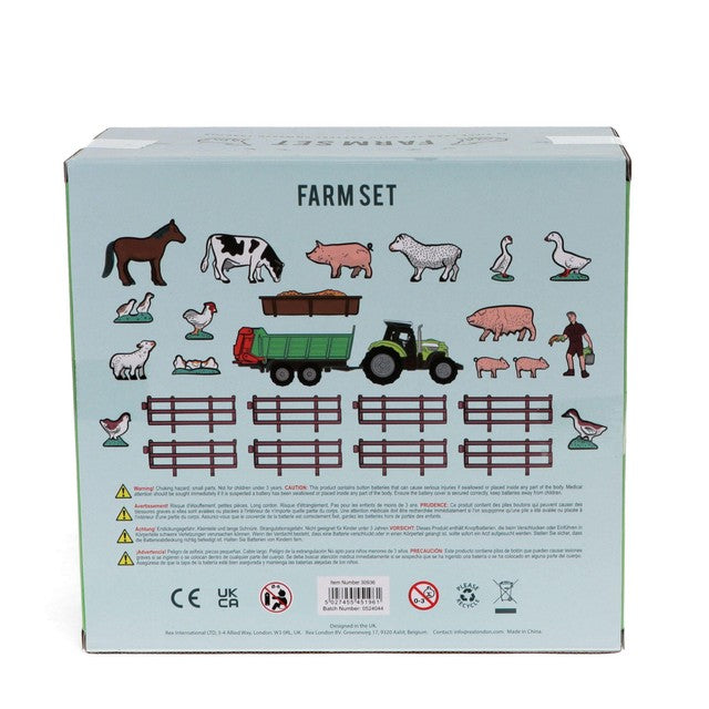 Rex London Farm Playset With Battery Tractor