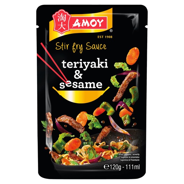 Amoy Teriyaki & Sesame stir fry sauce 120g - British product