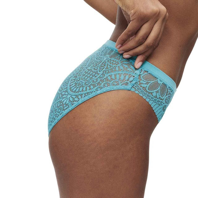 M&S women's high leg knickers in teal, size 12, imported from the UK