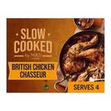 M&S slow cooked chicken legs with red wine, mushroom and smoked bacon sauce 1.296kg, imported from the UK
