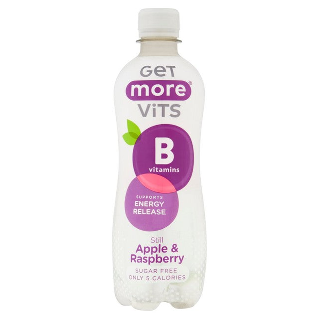 Get More Vits Apple Raspberry vitamin water 500ml, UK version