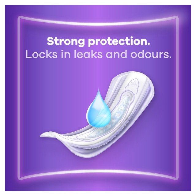 Always incontinence pads long plus 16 per pack - British product