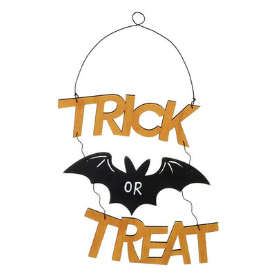 Wooden Hanging Trick Or Treat Sign