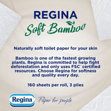 Regina Soft Bamboo toilet roll 4 Rolls, imported from the UK