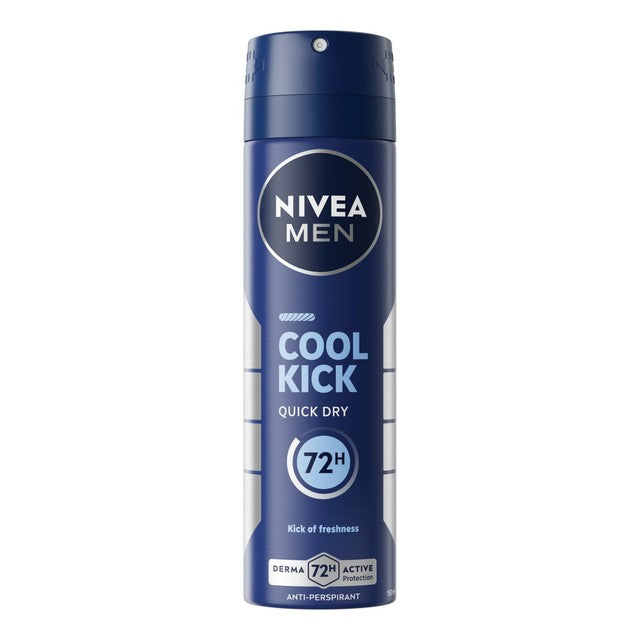 Nivea Men Cool Kick Anti-perspirant Spray 150ml, imported from the UK