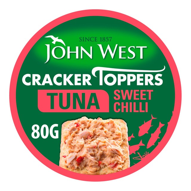 John West Cracker Toppers Tuna Sweet Chilli 80g, UK version