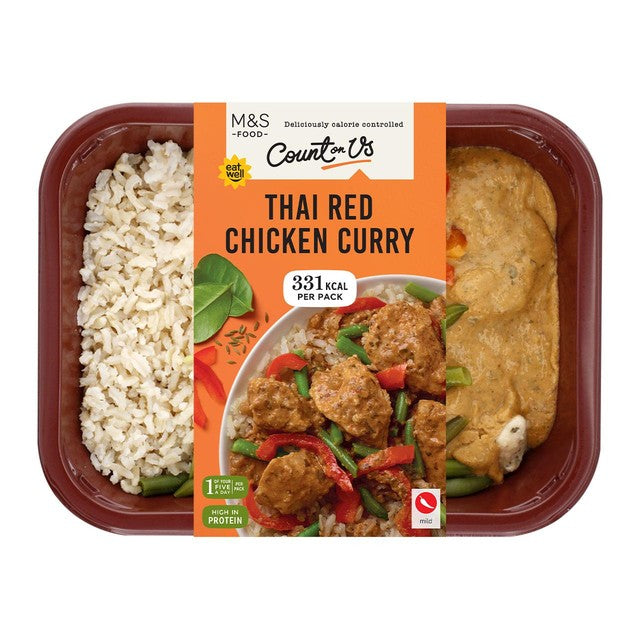 M&S Thai Red Chicken Curry 380g, imported from the UK