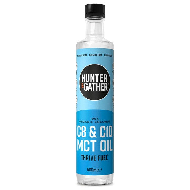 Hunter & Gather MCT Oil C8 & C10 100% coconut derived 500ml, UK version