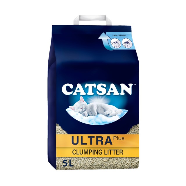 Catsan Ultra Clumping Odour Control Cat Litter 5L - British product