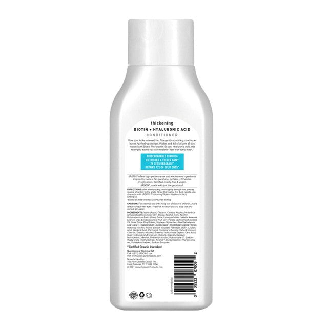 Jason Vegan Biotin Conditioner 500ml, UK version