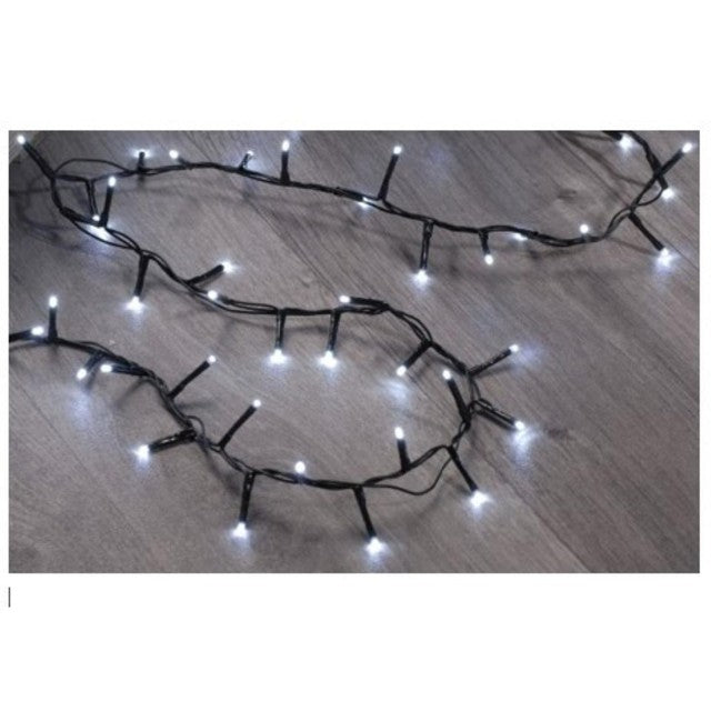 Festive 350 white compact LED lights with 5m lead - British product