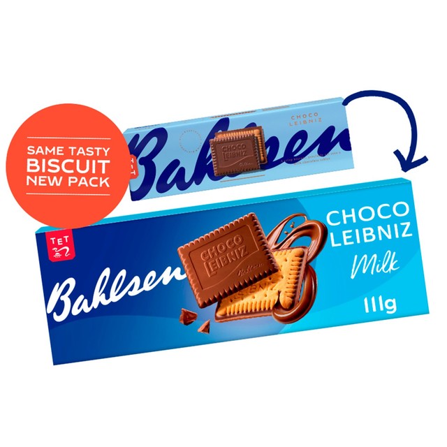 Bahlsen Choco Leibniz milk chocolate biscuits 111g - British product