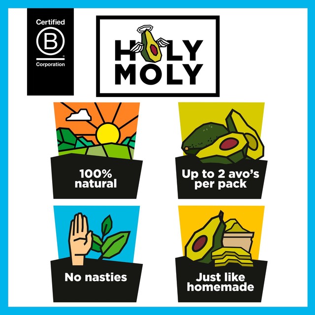 Holy Moli Smashed Avocado Tub 150g, UK version