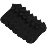 M&S Kids Trainer Liners Black 4-7 7-pack, imported from the UK