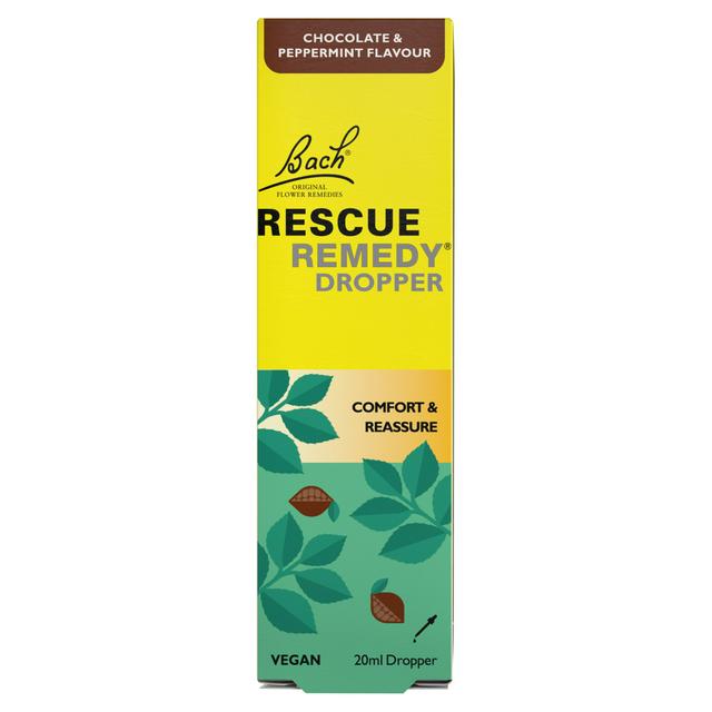 Bach Rescue Remedy Chocolate Peppermint Flavour Dropper 20ml