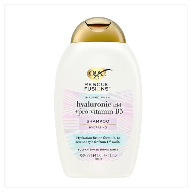 OGX hyaluronic acid shampoo 385ml, imported from the UK