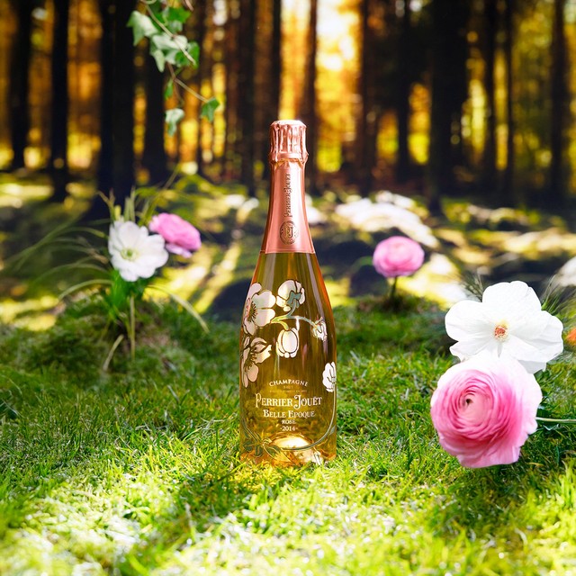 Perrier Jouet Rosé Champagne Vintage 75cl, imported from the UK