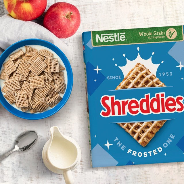 Nestle Shreddies Frosted Breakfast Cereal 600g (British brand)