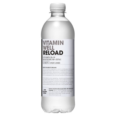 Vitamin Well Water Reload Lemon & Lime Flavoured Water 500ml