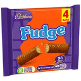Cadbury fudge chocolate bar multipack 4 x 22g - British product