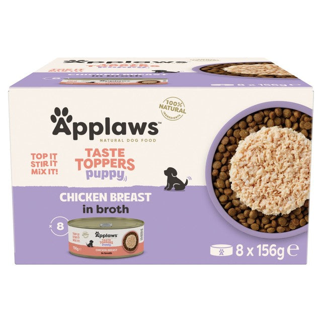 Applaws puppy chicken topper multipack 8 x 156g - British product